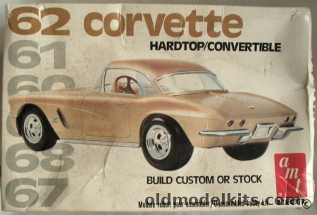 AMT 1/25 1962 Chevrolet Corvette Hardtop/Convertible, 6553 plastic model kit